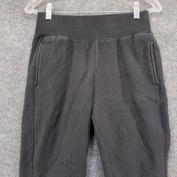Champion Reverse Weave Mens Spell Out Jogger Pants S Black Wide Band Vintage - Picture 3 of 14